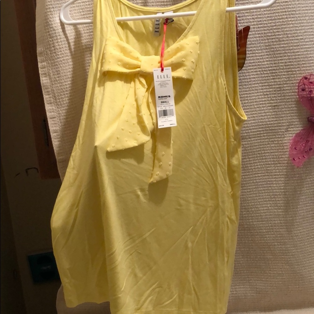 Elle yellow tank top
